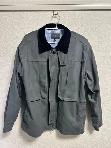 H&M 그레이 코듀로이 옷깃 자켓 L