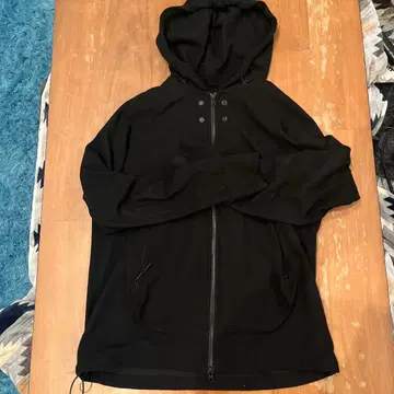 SAN SAN GEAR 블랙 풀 지퍼 후디