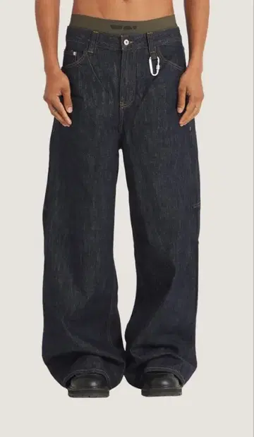 TRENDT VISION Raw Denim Jeans Blue