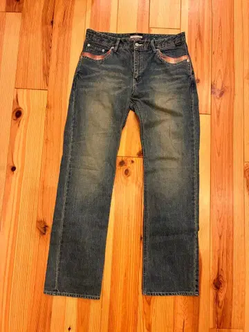 montage 스트레이트 데님 라이트 블루