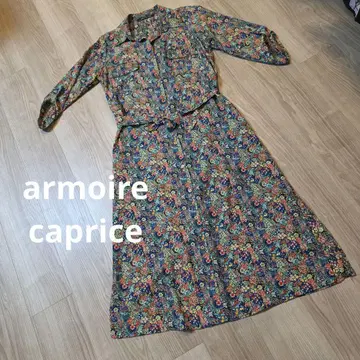 ISSA BLUES 플라워 프린트 셔츠 원피스