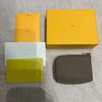 ITTI 가죽 코인 케이스 그레이