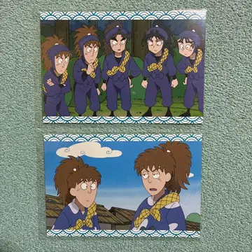 닌타마 란타로 장면 사진 엽서 하치야 사부로 후와 라이조 5학년