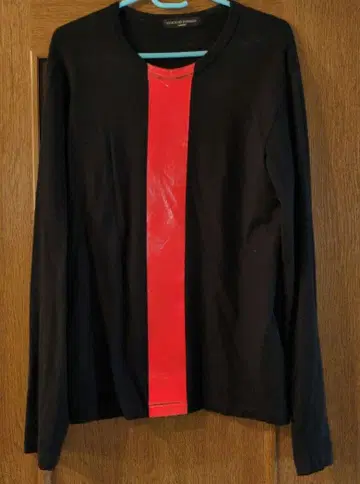 RYUICHIRO SHIMAZAKI 긴팔 티셔츠 블랙/오렌지