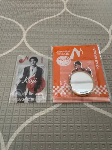 SnowMan 무카이 코지 클리어 스티커 미러 스티커