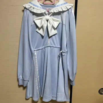 Ank Rouge 앙크루즈 스카이블루 원피스 세일러 카라