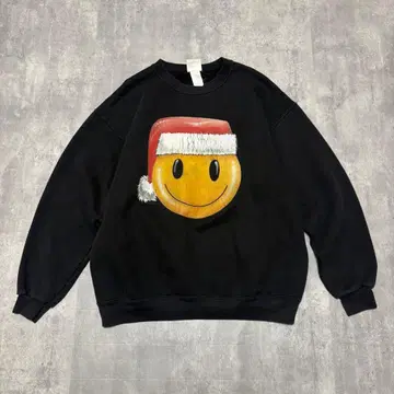 90s Lee 스마일 니코짱 크리스마스 산타 페이드 트레이닝복