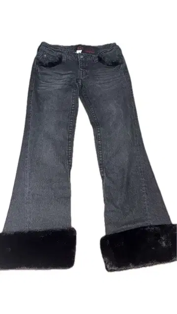 9090 Ninety Girl 데님 y2k 그런지 퍼 포함