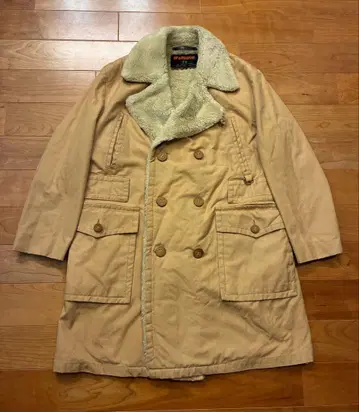 80년대 블랙 택 맥그리거 매키노 코트 베이지 M