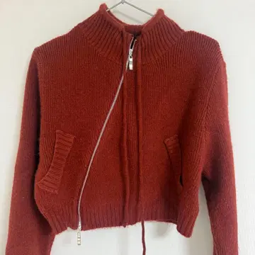 EGGKA 집업 니트 스웨터