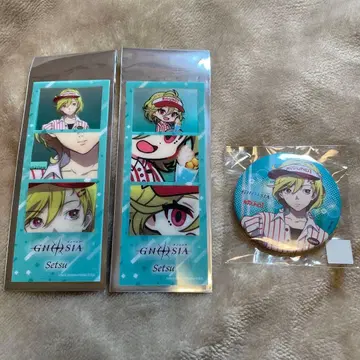 [ 새상품급 ] 그노시아 세츠 라운드원 콜라보 굿즈 캔뱃지 클리어 카드