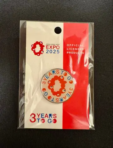 EXPO2025 오사카 간사이 만박 3 YEARS TO GO 핀 배지