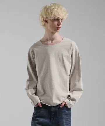 [ Parts Lab. ] 베이직 코튼 롱 슬리브 T셔츠 M 사이즈