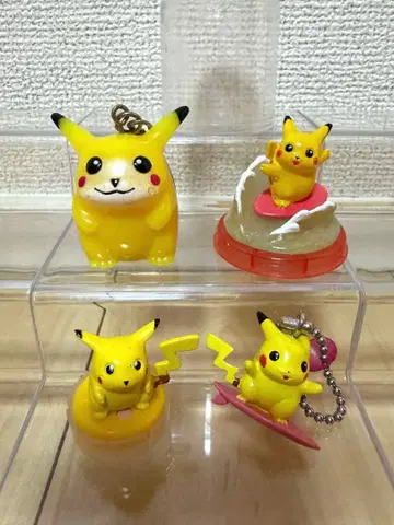 포켓몬 피카츄 파도타기 피카츄 피규어 스탬프 키링