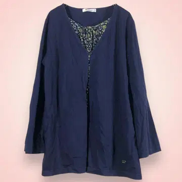 Golden Bear 긴팔 티셔츠 네이비 이너 꽃무늬 [ LL ]