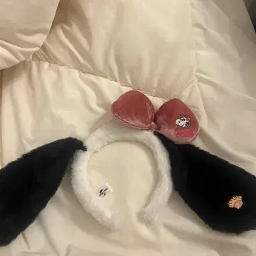 스누피 리본 포함 귀도리