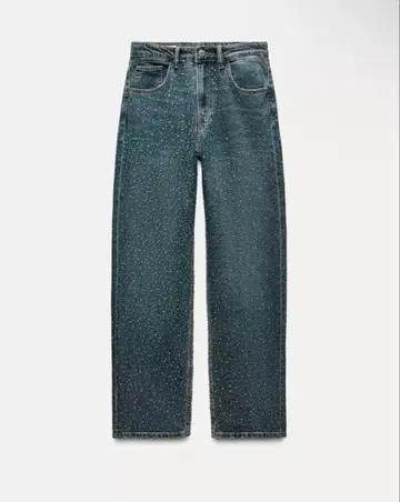 릴랙스 핏 오버 사이즈 테이퍼드 큐빅 하이웨스트 청바지