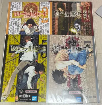 데스노트 제일복권 클리어 포스터 L 야가미 라이토 미카미 세트