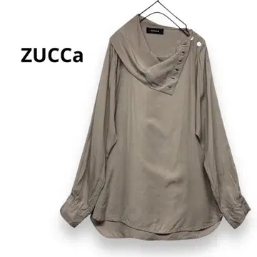 ZUCCa 변형 칼라 블라우스 와이드 블라우스 변형 옷깃 레이온 셔츠