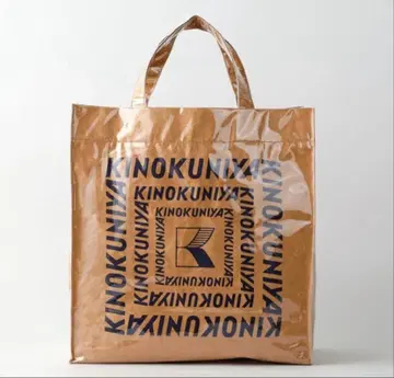 미사용 새상품 기노쿠니야 비닐 토트 네이비