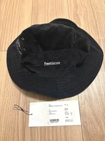 새상품 FreshService 프레쉬 서비스 코듀로이 버킷 햇 블랙