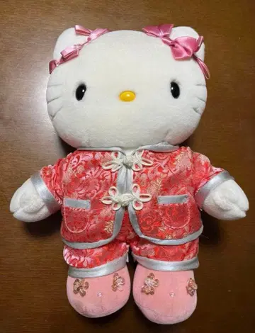 레어 헬로키티 봉제 인형 차이나 드레스