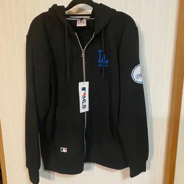 MLB 공식 로스앤젤레스 다저스 풀 집업 후드티 블랙 미사용 새상품