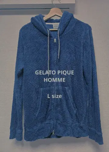 GELATO PIQUE HOMME 후드 부착 룸웨어 L 사이즈