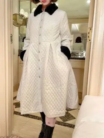 Pellicule 페리큐르 퀼팅 코트