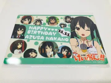 케이온! 나카노 아즈사 벌스데이 카드 미개봉 새상품