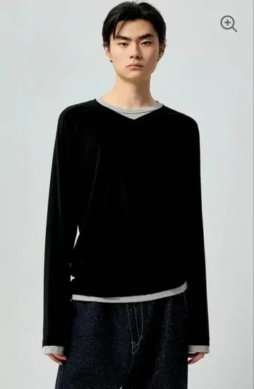 SIMPLE PROJECT PANELED CREW T-SHIRT