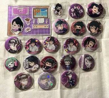 주술회전 젠인 마키 팬더 캔뱃지 아크릴 스탠드 묶음 판매 60개 이상