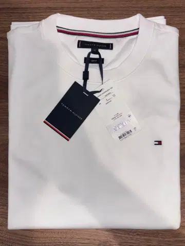 [ 미사용 새상품 ] TOMMY HILFIGER 화이트 T셔츠 XL