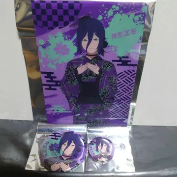 체인소 맨 OMATSURI 팝업스토어 레제 캔뱃지 세트