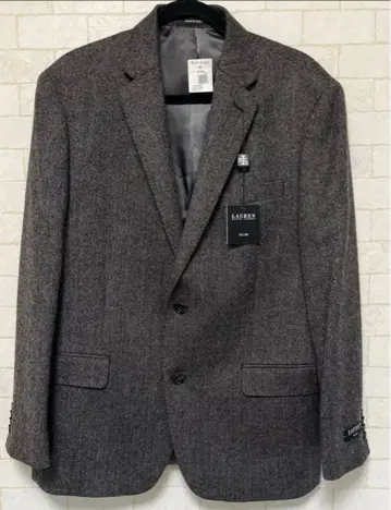 미사용 새상품 랄프 로렌 울 자켓 남성용 42 S 다크 그레이