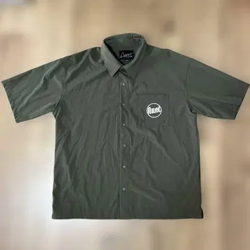AUSTO 반팔 셔츠 M 올리브 그린