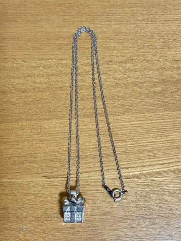 [ Silver925 ] 목걸이 기프트 박스 파베 스톤 50cm