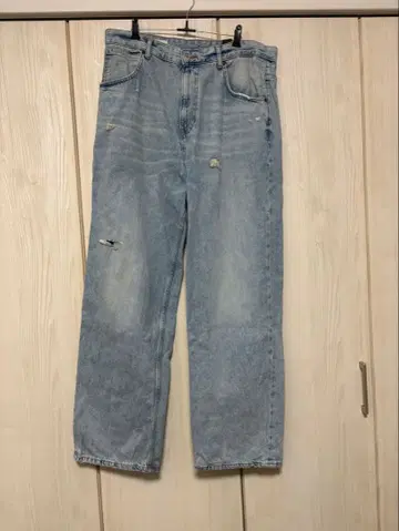 배기 핏 데님 팬츠