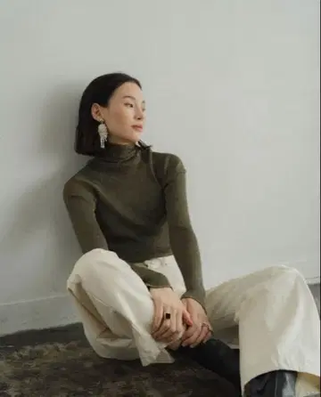 [ knuth marf ] highneck lame knit