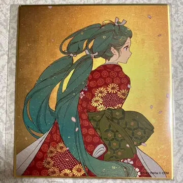 하츠네 미쿠 되돌아보는 미인 색지 미니 색지 Rella 미쿠 일본화