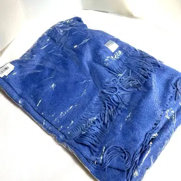 새상품 캐시미어 100% 대형 스톨 블루 계열