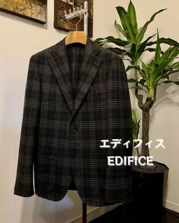 EDIFICE / 에디피스 울 체크 자켓 42XS