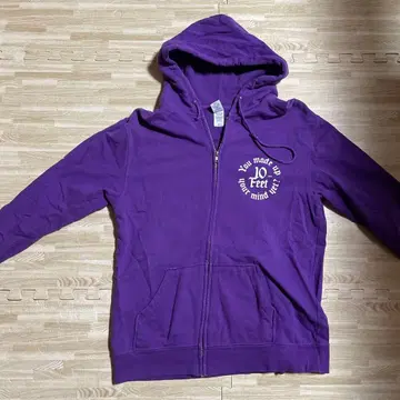 10-feet 보라색 XL 사이즈 풀 집업 후드티