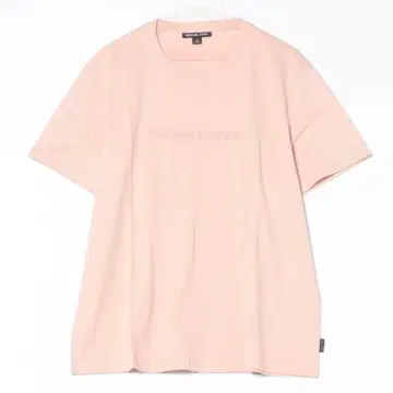 MICHAEL KORS 엠보싱 로고 핑크 반팔 티셔츠