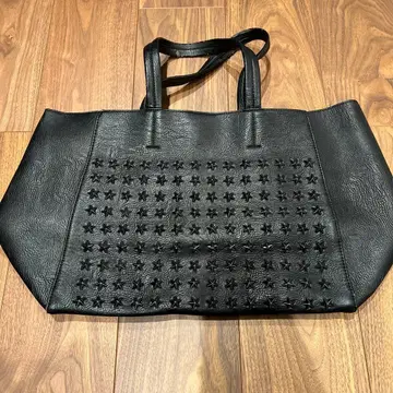 TRI STAR 스터드 블랙 토트백