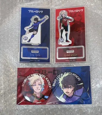 블루 록 이세탄 아크릴 스탠드 캔뱃지 이사기 카이저