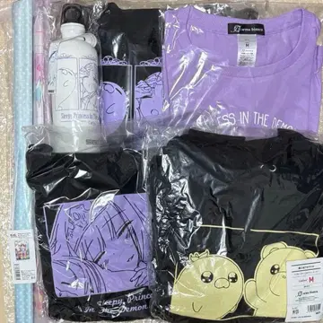 마왕성에서 잠들다 태피스트리 보틀 백 티셔츠 후드티 세트