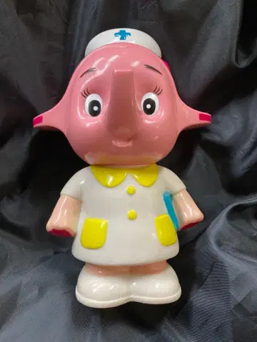 [ 새상품급 ] 사토코짱 레트로 레어 코끼리 간호사 저금통