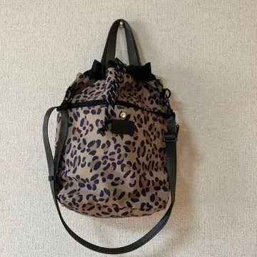 누엘 레오파드 무늬 숄더백 파우치 토트백 2way