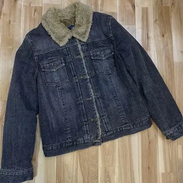 GAP 퍼 카라 부착 데님 자켓 L 사이즈